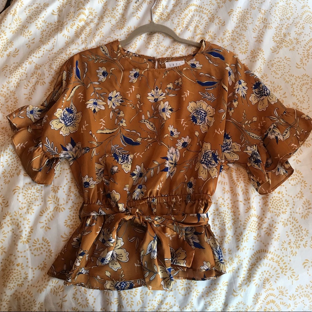 Silk Floral Blouse